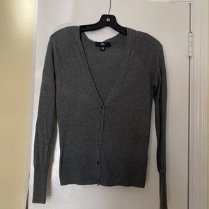 Charcoal Grey Long Sleeve Cardigan